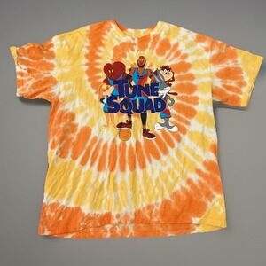 Nike Space Jam Tune Squad Tie Dye Graphic‎ Tee Shirt Lebron Cartoon L